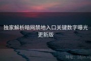 独家解析暗网禁地入口关键数字曝光更新版