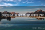 权威剖析91黑料暗藏的真相带你了解