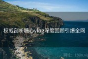 权威剖析糖心vlog深度回顾引爆全网