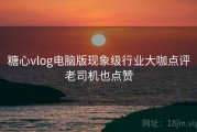 糖心vlog电脑版现象级行业大咖点评老司机也点赞