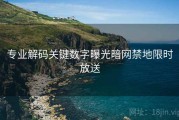 专业解码关键数字曝光暗网禁地限时放送