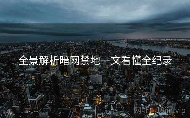 全景解析暗网禁地一文看懂全纪录