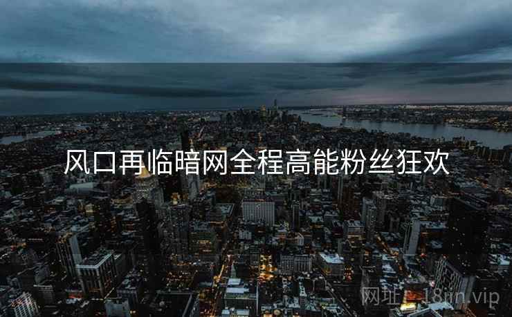 风口再临暗网全程高能粉丝狂欢