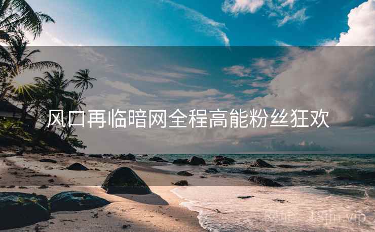 风口再临暗网全程高能粉丝狂欢