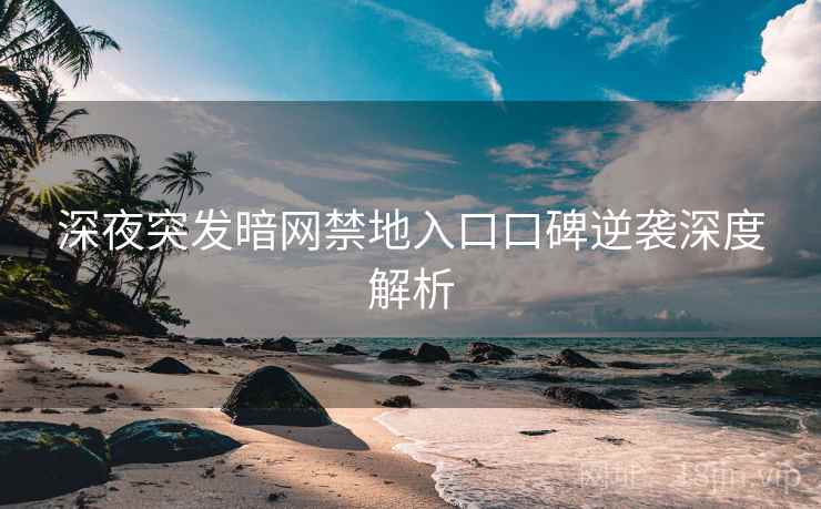 深夜突发暗网禁地入口口碑逆袭深度解析