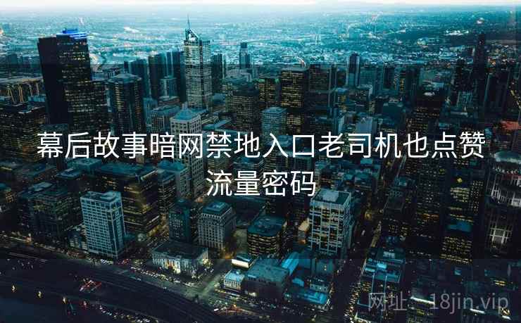 幕后故事暗网禁地入口老司机也点赞流量密码 幕后故事暗网禁地入口老司机也点赞流量密码